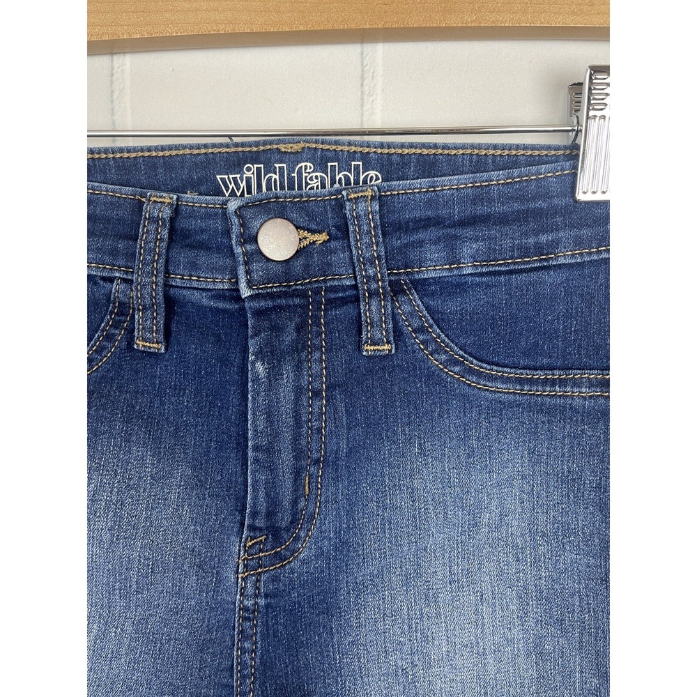 Wild Fable Blue High Rise Shorts Jean denim Short School Classic Beach 0/25R - Picture 2 of 12